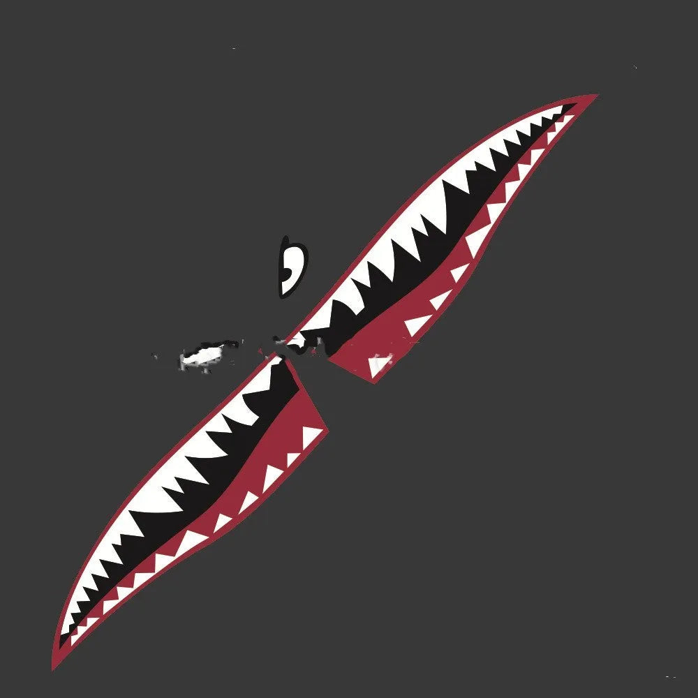 Shark design car body sticker vinyl wrap for vehicle customisation in two size options