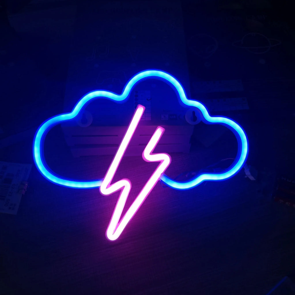 Halloween bat neon light in Pink blue or Red blue, 25 x 2 x 20 cm plastic USB festival decoration