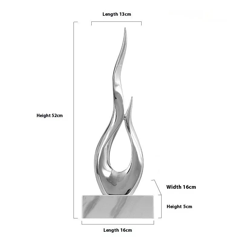 Festival high-rise decoration craft in plastic resin with modern simple style