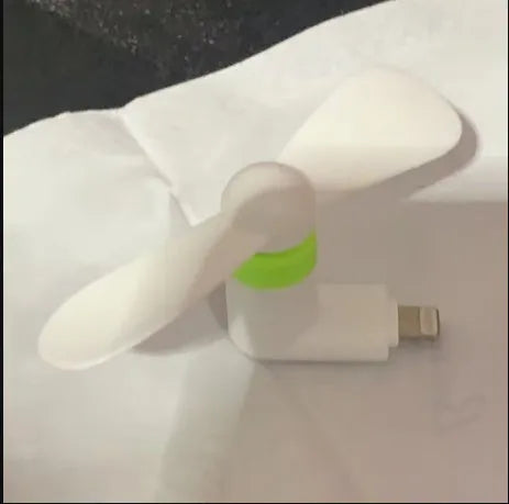 Portable phone mini fan with rotary switch in multiple colour options