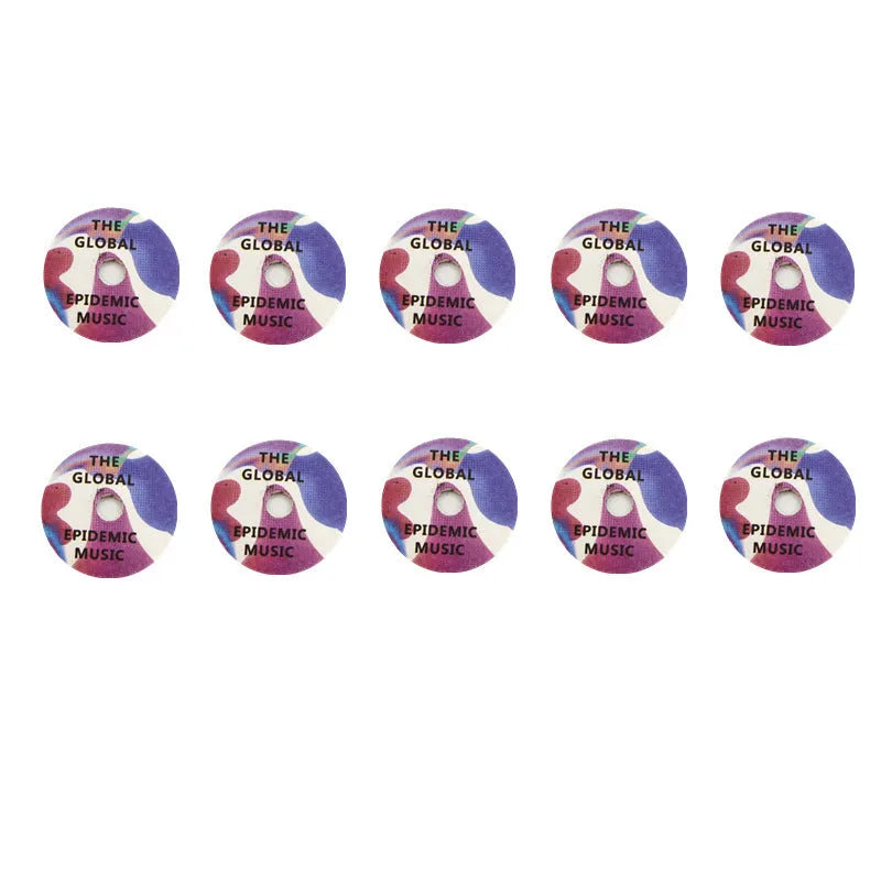 Pack of 10 paper car rotary record player hanging ornaments in Nordic style for aromatherapy tablet replacement
