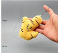 Funny vegetable plush keychain featuring onion, garlic, and broccoli pendants on a ring