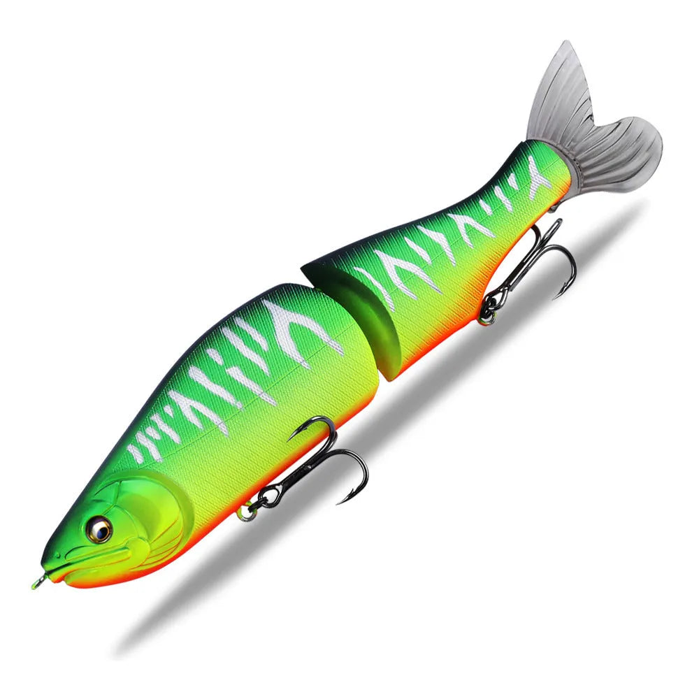 185mm plastic fishing lure for bass with swimming action and multiple colour options