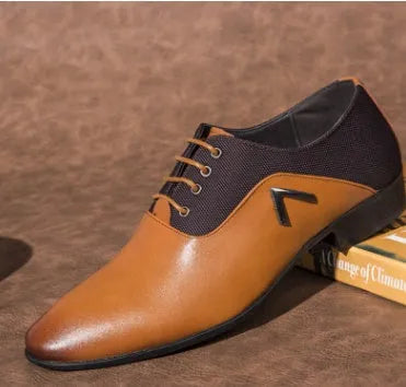 Men's black oxford shoes with low upper height and rubber sole on size chart background