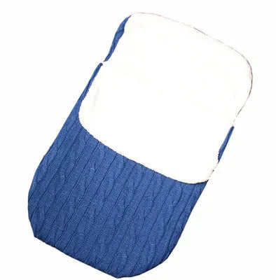 Winter baby stroller sleeping bag with lamb cashmere lining and cotton wool filling in envelope design