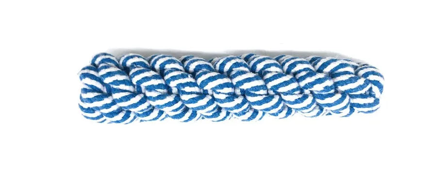 12-piece pet rope toy set in assorted colours made from cotton rope weave for dog biting and teeth cleaning