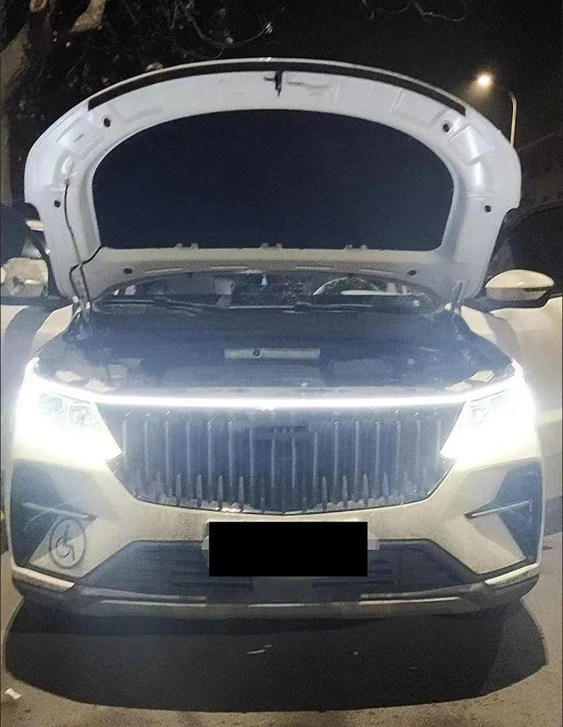 Flexible silicone car daytime running light strip in chosen length and colour with upgrade scanning pattern.