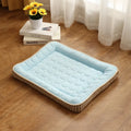 Cloth pet mat in blue or pink, spring cool corn kernel seat cushion, five sizes from 31x41cm to 61x81cm