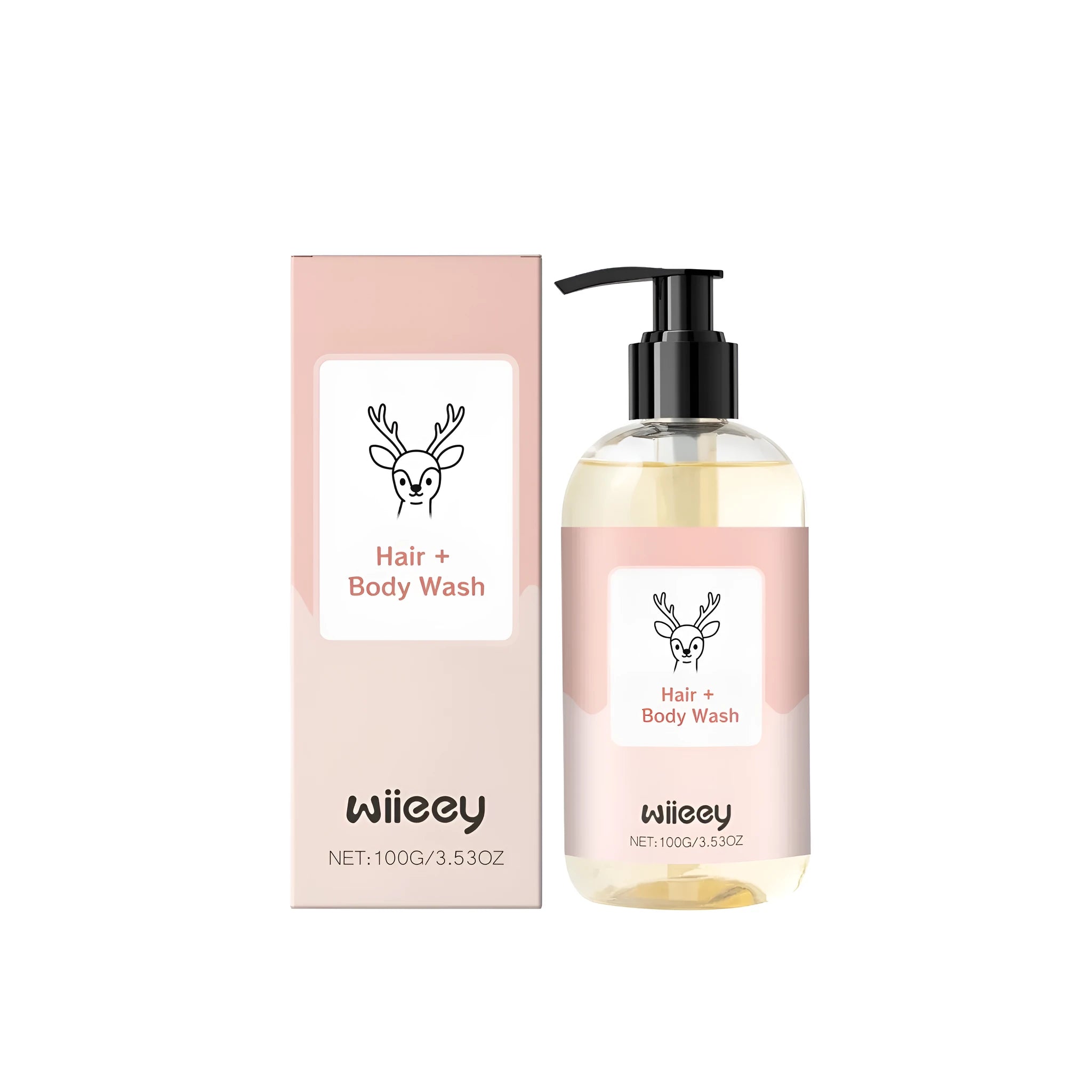 100g bottle of low sensitivity two-in-one washing and bathing lotion with gentle formula