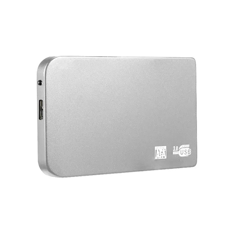 USB 3.0 external solid state drive with metal shell in black, blue, red, or silver