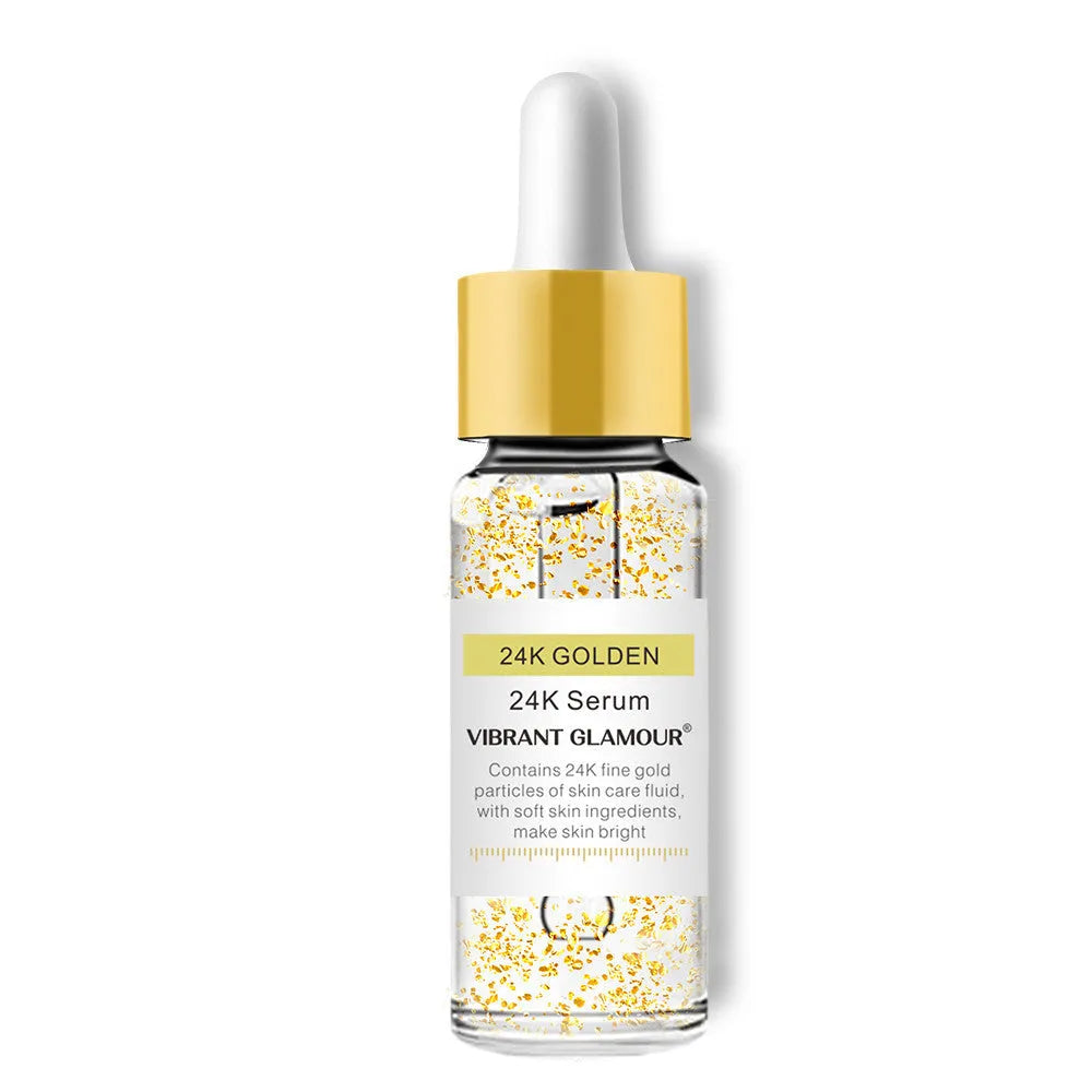 4K Gold face serum in Gold colour with 24K pure gold and hyaluronic acid for tightening, whitening and wrinkle removal.