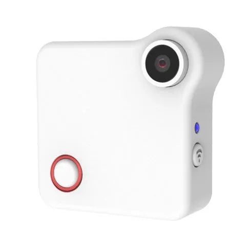 C1 CookyCam mini WiFi body camera with black finish, clip, and magnetic mount showing 90-degree lens