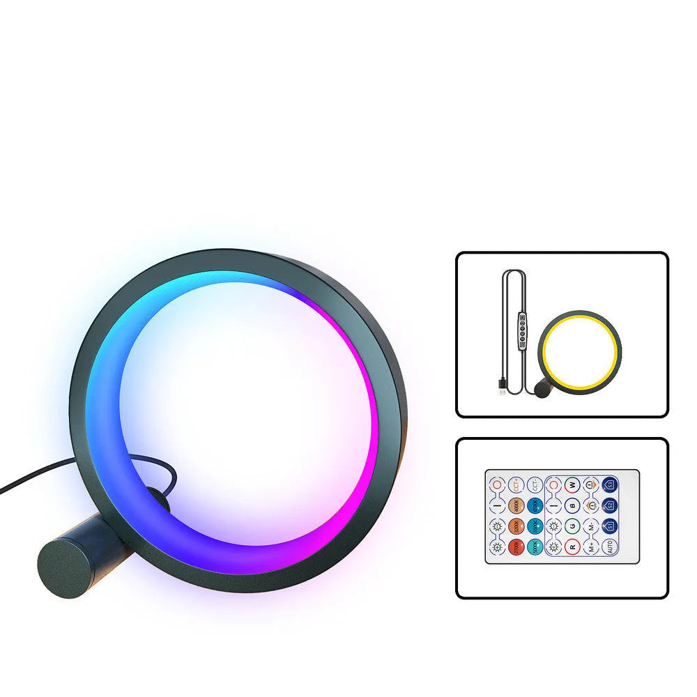 Smart LED music rhythm induction night light with colourful RGB lighting and aluminium alloy body
