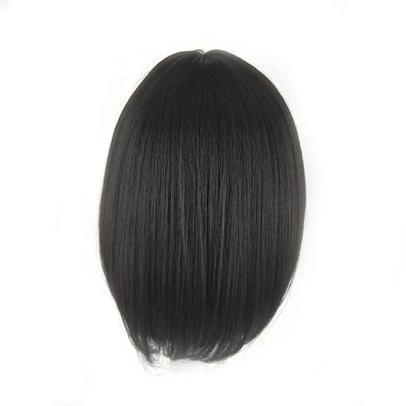 Short bob wig for women in black, light brown, and dark brown – high temperature wire construction