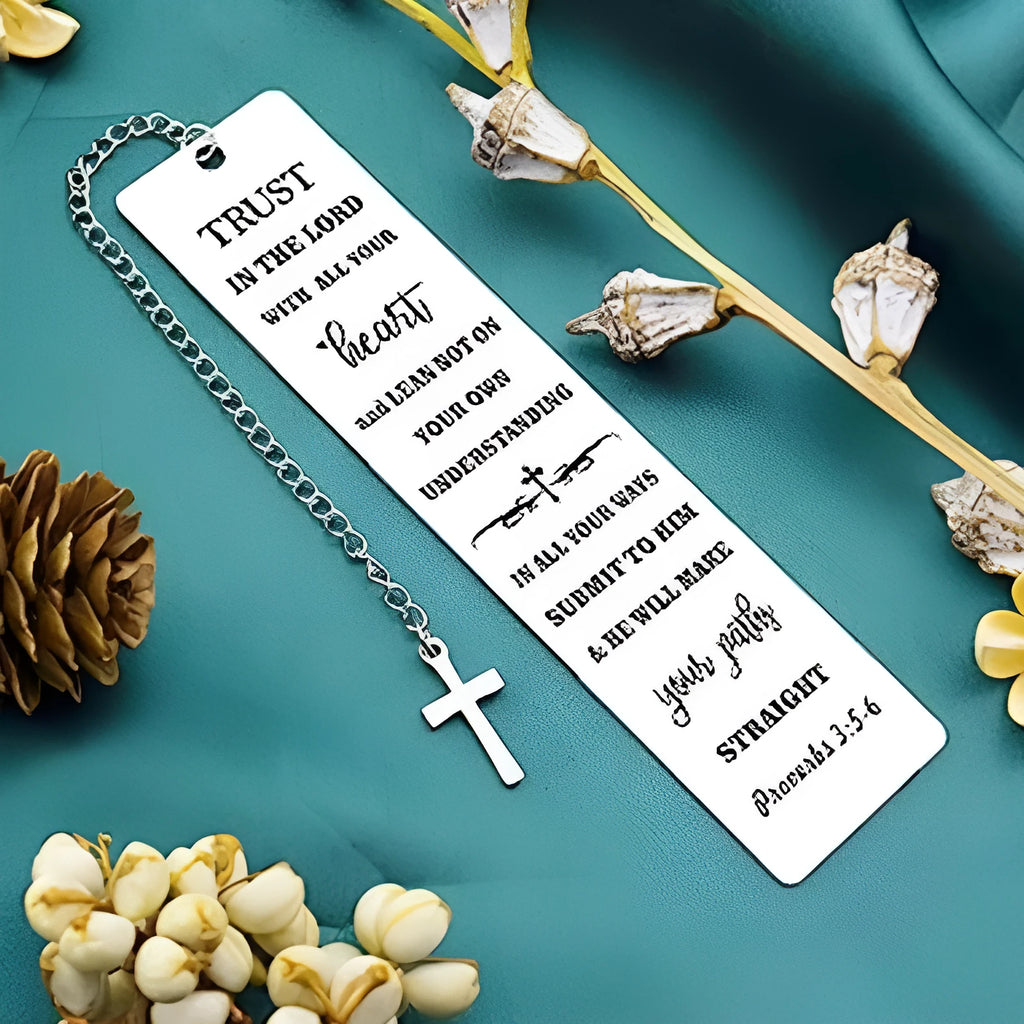 Stainless steel Family Bible Verse bookmark in CFS5170 colour with European style design