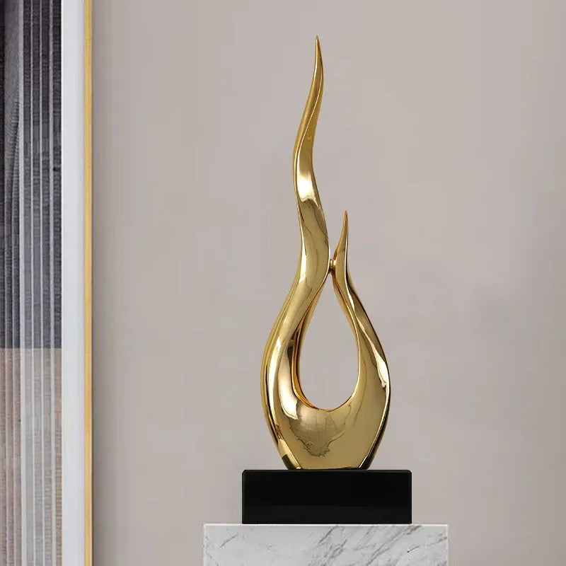 Festival high-rise decoration craft in plastic resin with modern simple style