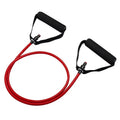 Adjustable chest expander with TPE tension rope in five colour options representing different resistance levels