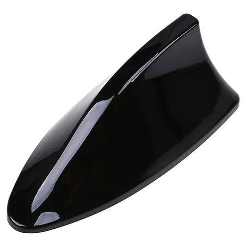 Car shark fin antenna in black with ABS shell and FM/AM connection cable