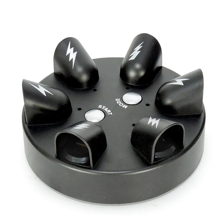 6 slots polygraph lie detector game in ABS plastic, 15.5cm x 15cm, with suction cups and LED lights