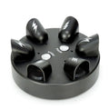 6 slots polygraph lie detector game in ABS plastic, 15.5cm x 15cm, with suction cups and LED lights