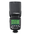 Godox V860II second generation professional flash in black with 20-200mm range and AA battery power
