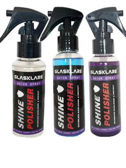 Waterless wash car paint crystal coating bottle 9H hardness mirror gloss 110ml 50ml blue violet transparent