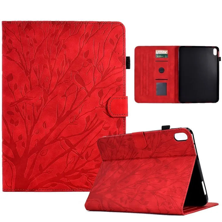 Imitation leather tablet protective case with built-in stand bracket in various colours