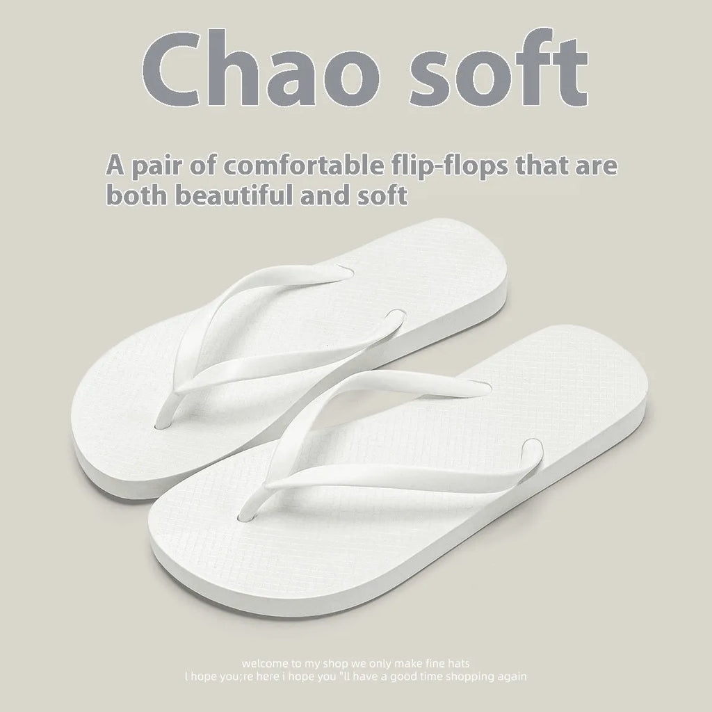 Foldable PVC beach slippers with hollow-out design and non-slip sole in black, purple and white colour options.