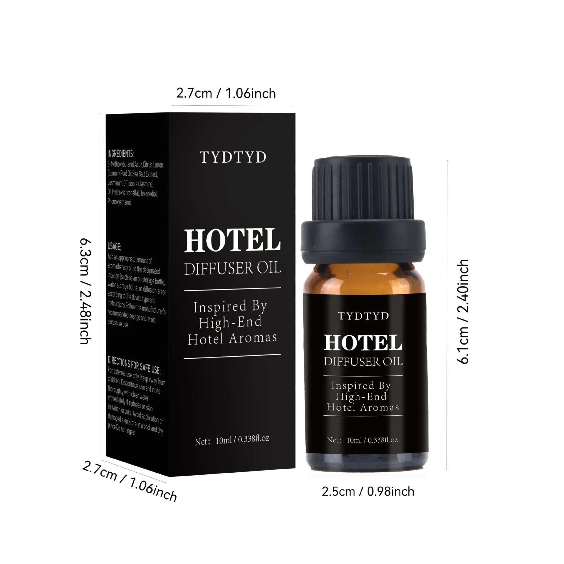 10ml natural plant fragrance essential oil bottle for aromatherapy and room scent applications
