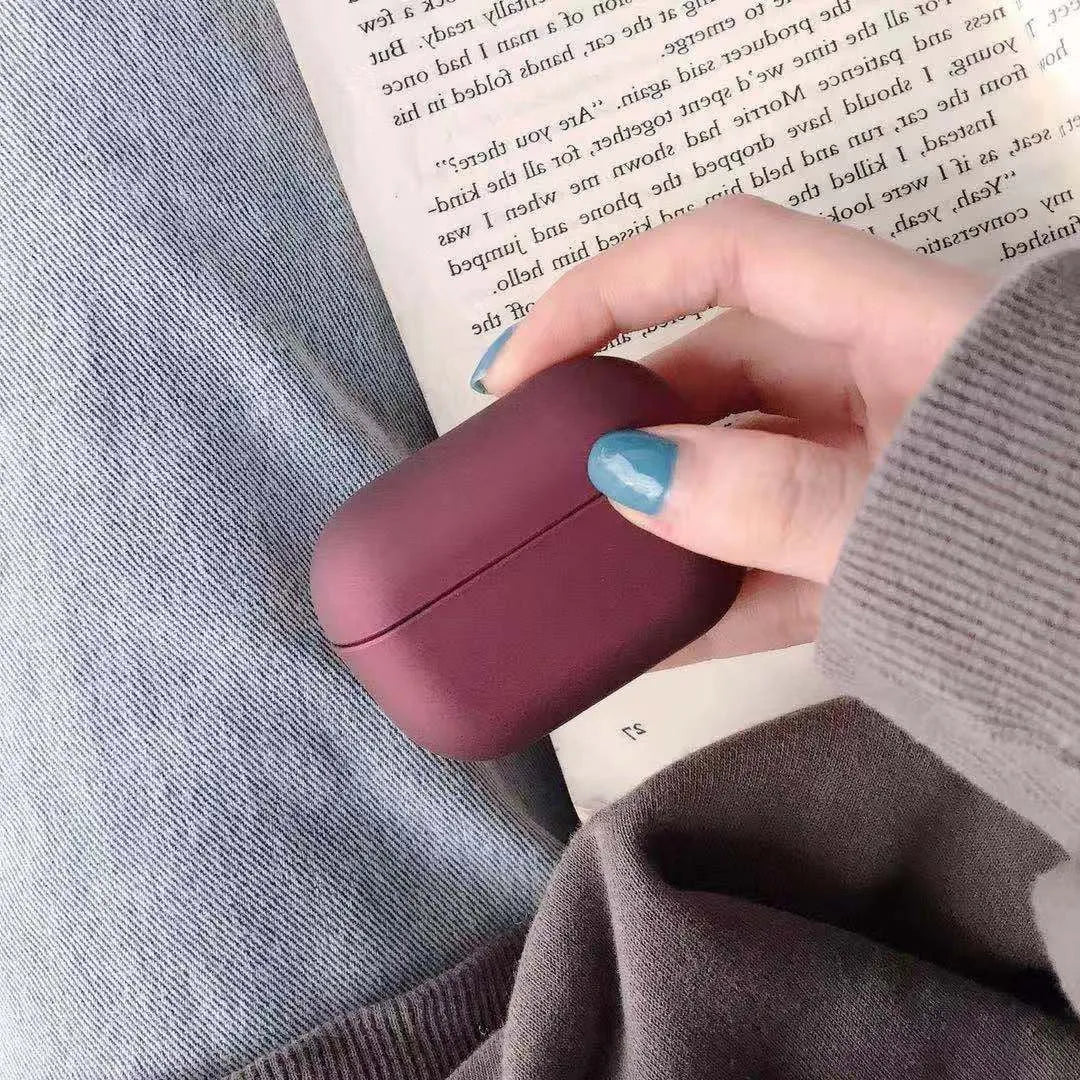 AirPods Pro plastic protective case showing multiple colour options
