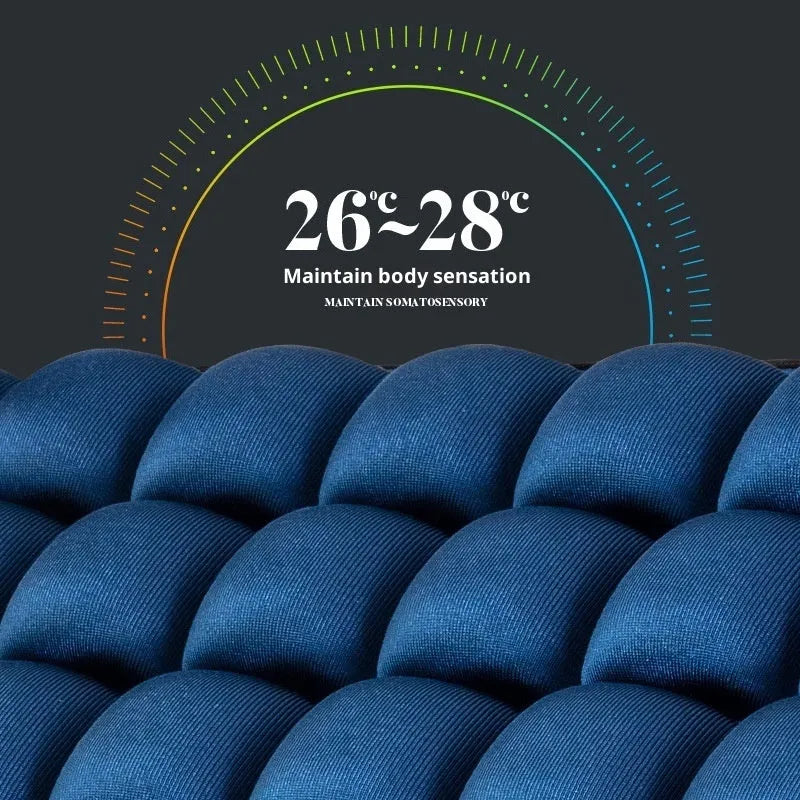 5D non-inflatable car seat cushion with foam filler and spandex cover, 45x45cm, in black or grey