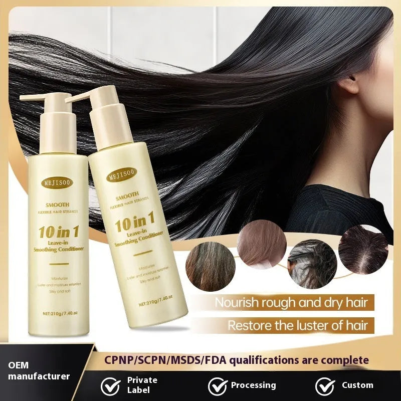 210g bottle of wash-free soft 10-in-1 hair conditioner for women's hair care