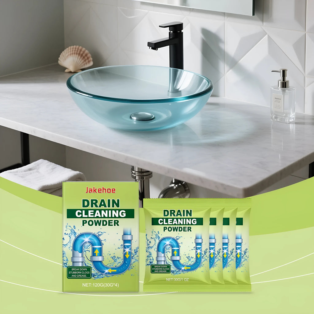 120g tub of chemical drain cleaning powder with sodium hydroxide and aluminium powder formulation
