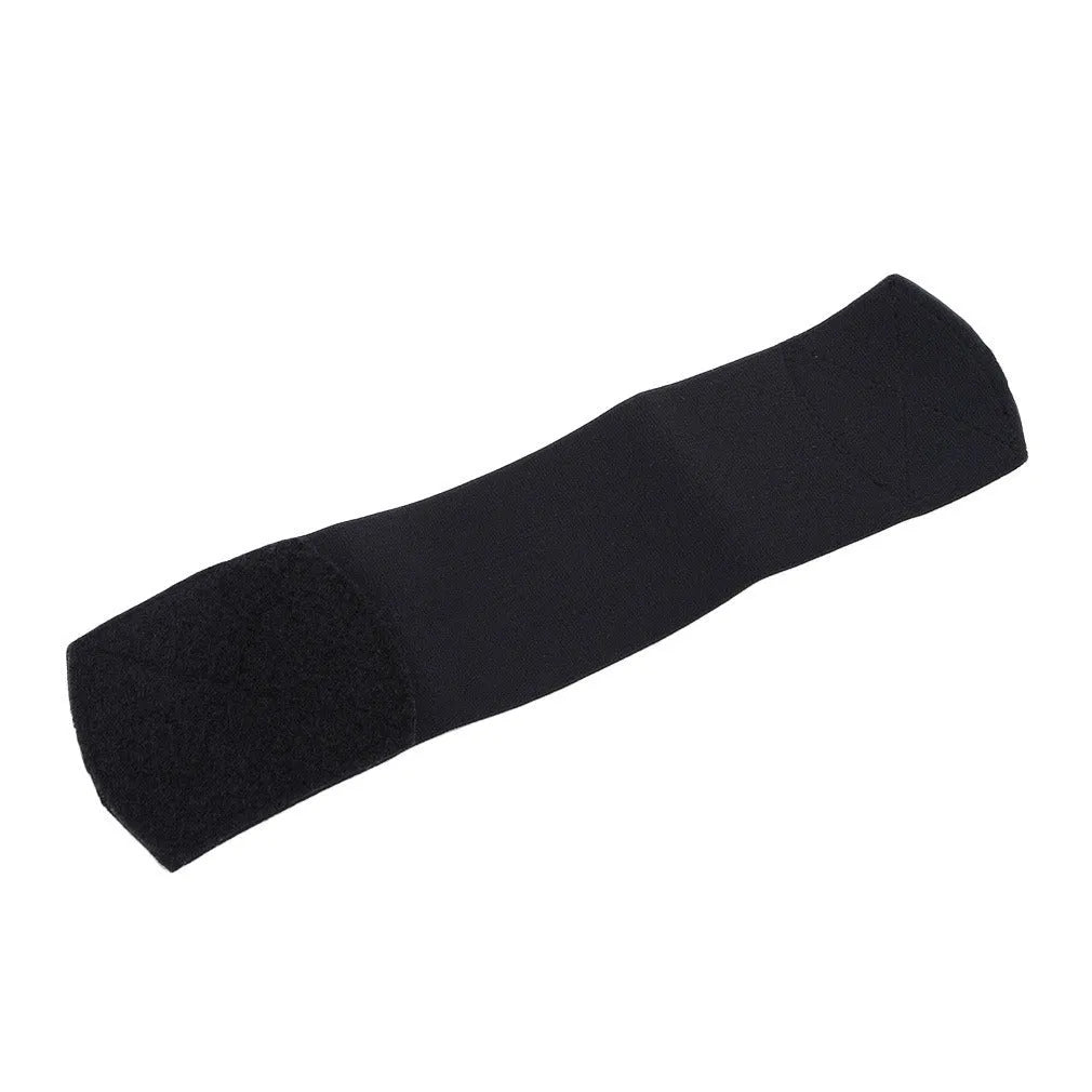 Football shin guard magic tape belt in red, blue, black or white colours, 250x65mm rubber construction