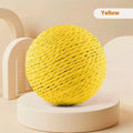 Oversized sisal ball cat toy 10CM in paper string, available in four colours