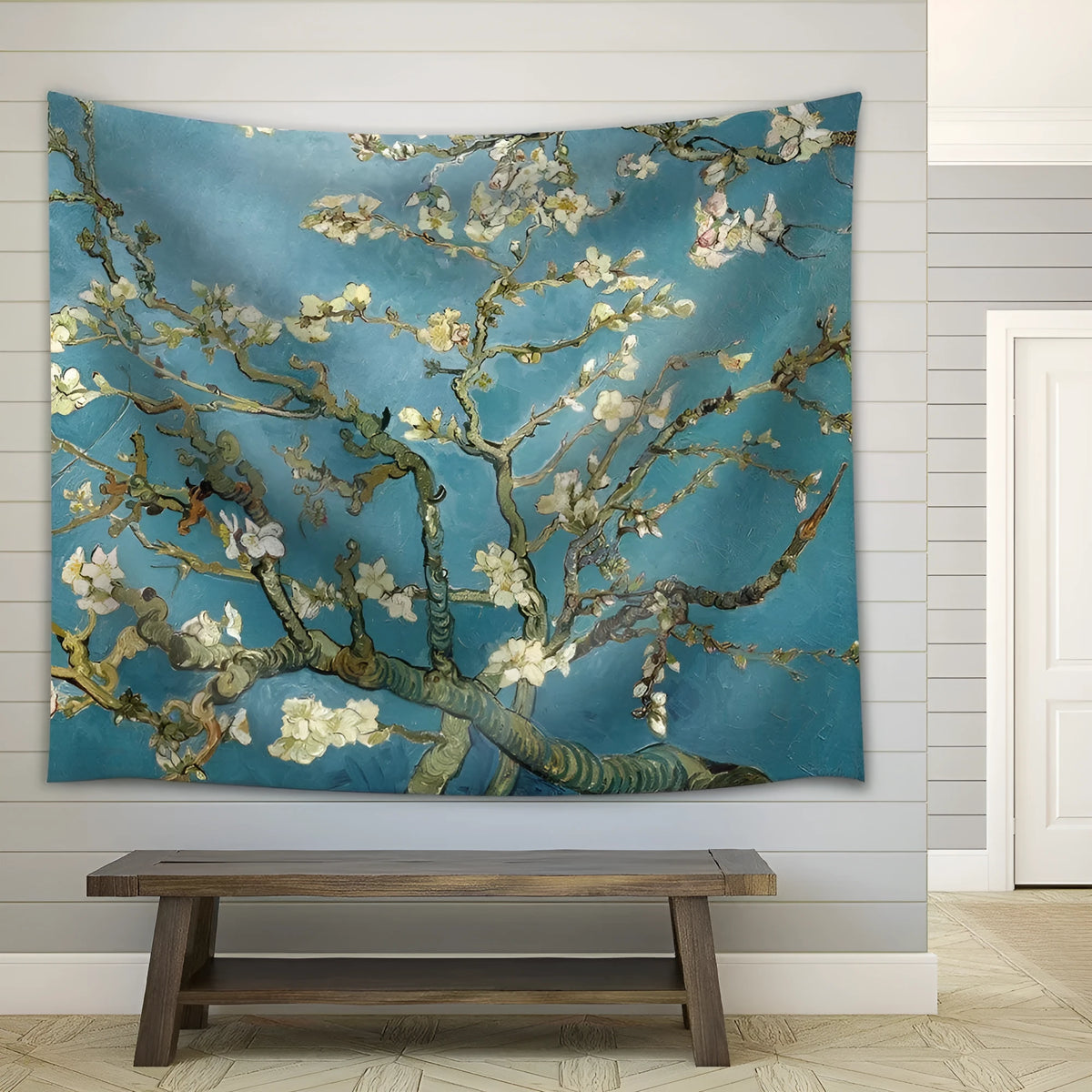 Furniture print tapestry in 100% polyester, shown in 150x230cm size with printed design for wall hanging