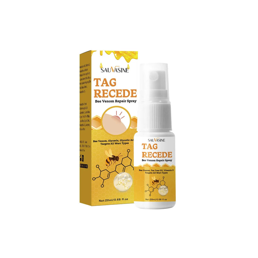 Bee Wart Spray skin care cream bottle, 20 ml, for treating flesh bumps and moles.
