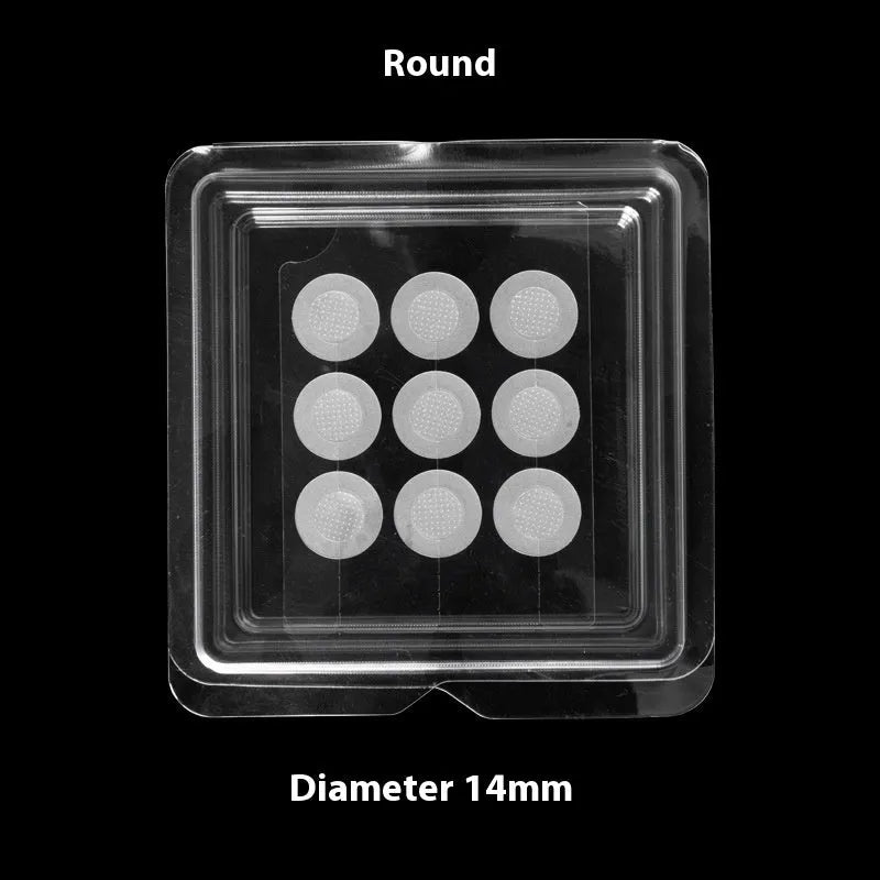 Soluble hyaluronic acid microneedle acne patches sheet with 9 circular 14mm patches