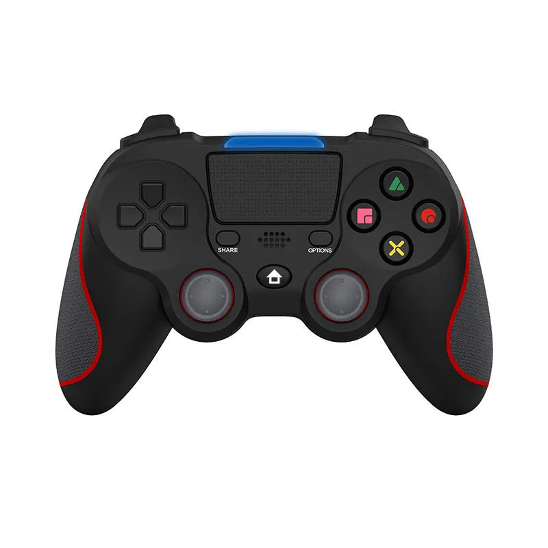 PS4 wireless gamepad in blue colour with ABS construction and vibration function