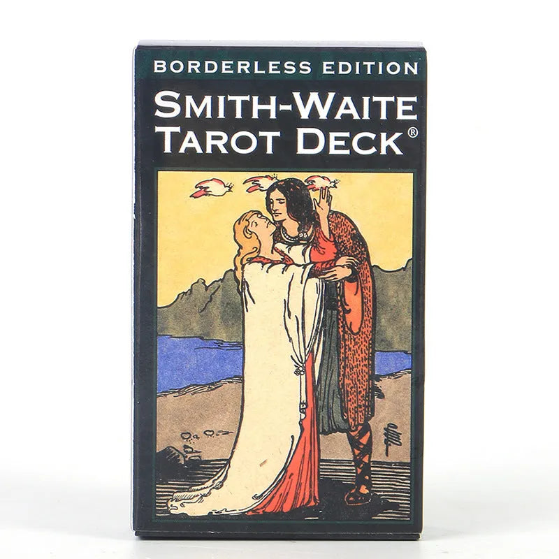 Borderless Waite Tarot card deck 78 cards in compact box coated paper