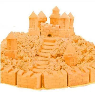 Kinetic Sand Space Colored Sand in blue colour in a plastic bag pack, non-toxic sea sand educational toy