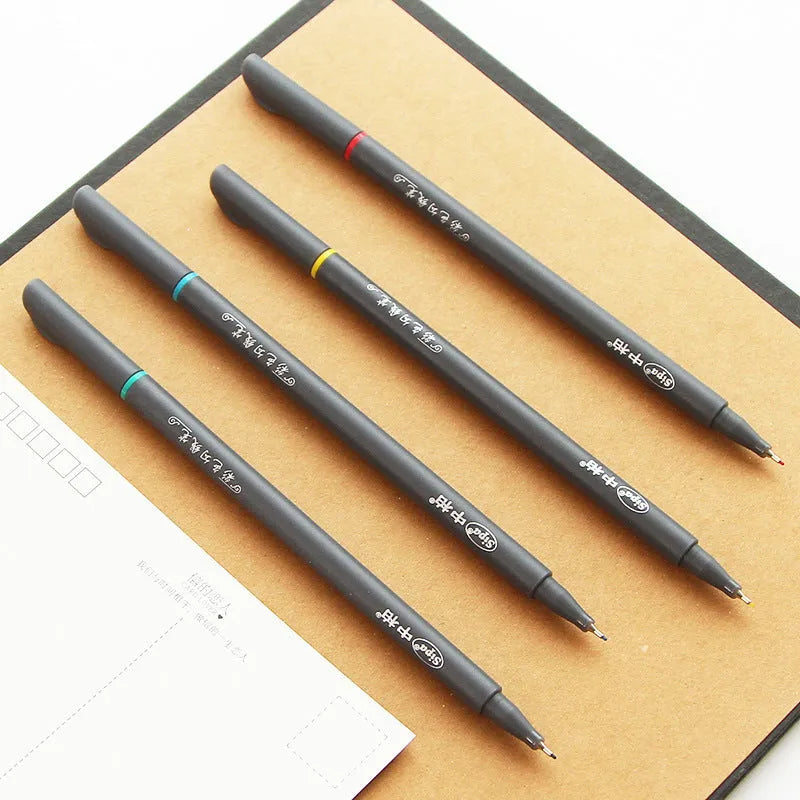 Hook line pen set with 0.38mm syringe tips for architecture and broadcasting technical drawings