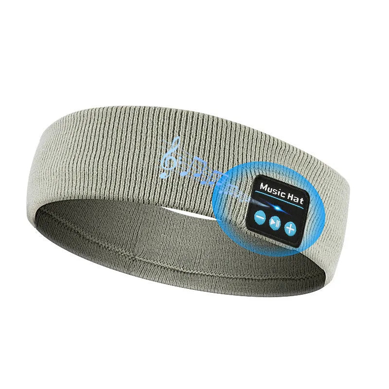 Bluetooth 5.4 headband with removable washable sweatband in black, dark grey and grey-white colour options