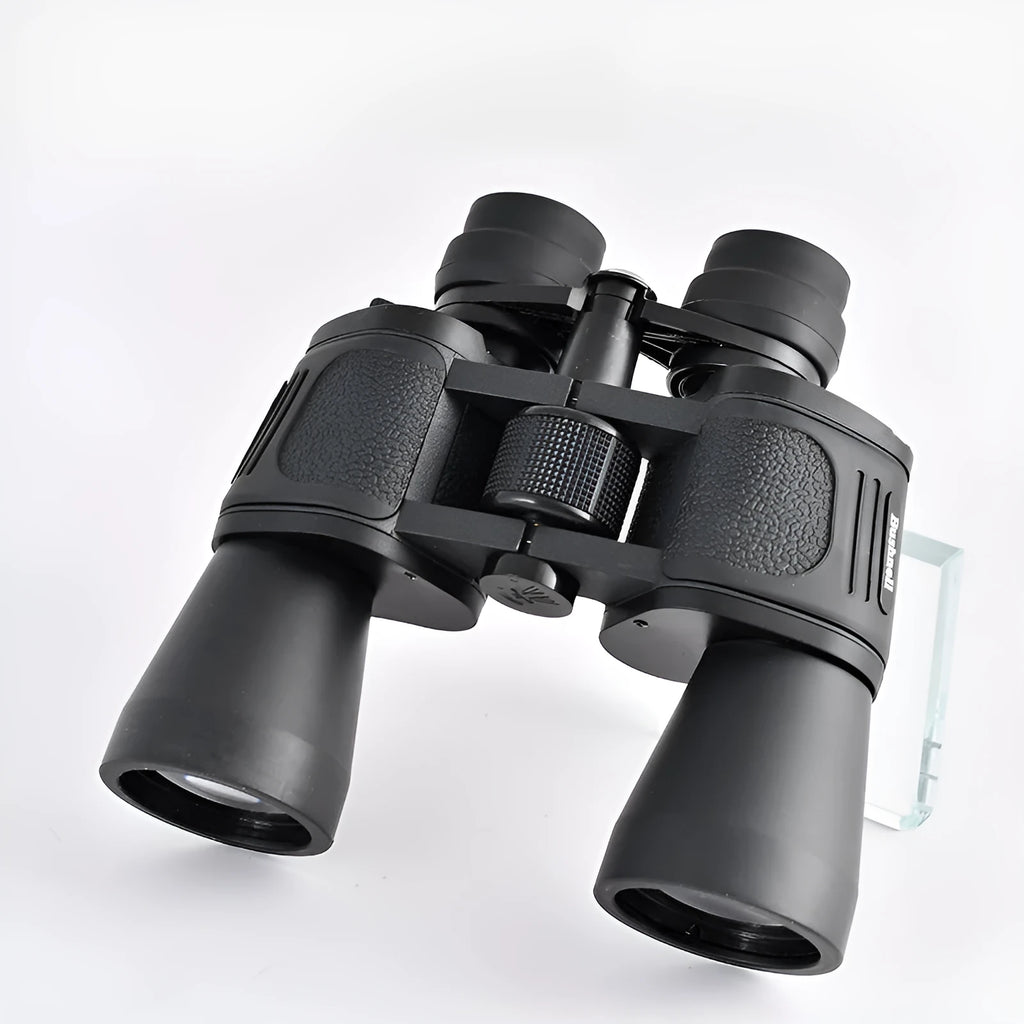 High power binoculars with continuous zoom 20-120x100 magnification and double barrel construction