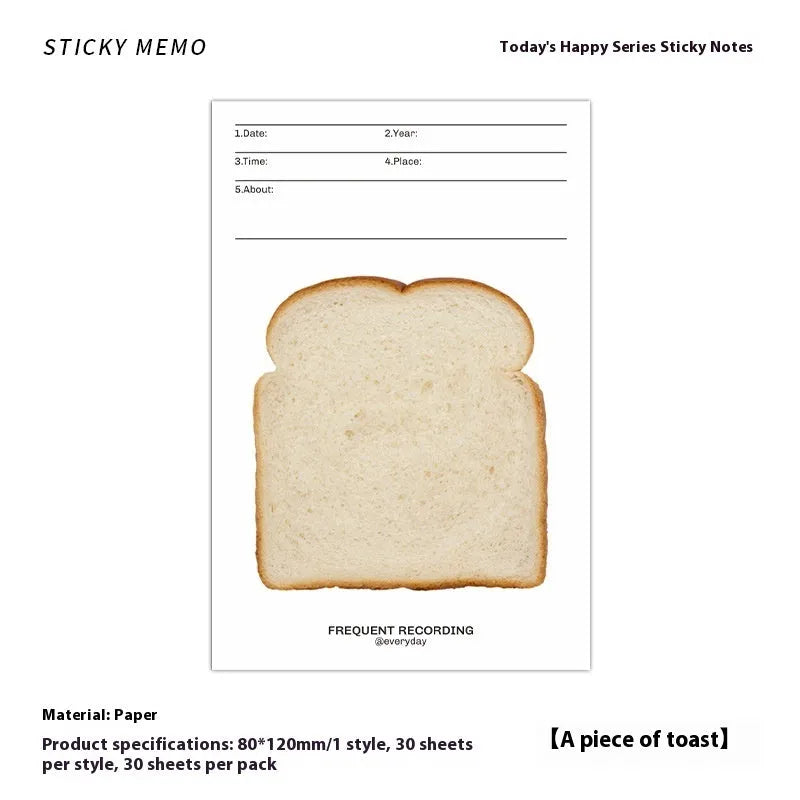 Today's Happy Series Message Sticky Notes notepad showing one of four colour options