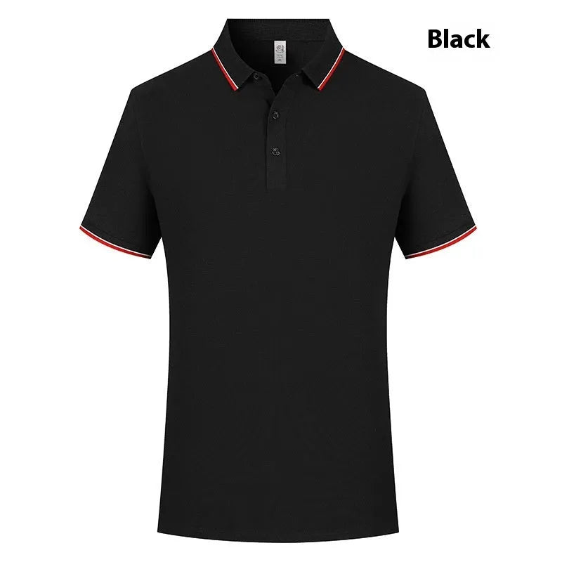 Men's and women's pearl cotton work t-shirt short sleeve summer top in black white navy blue red light gray blue bean green blending grey