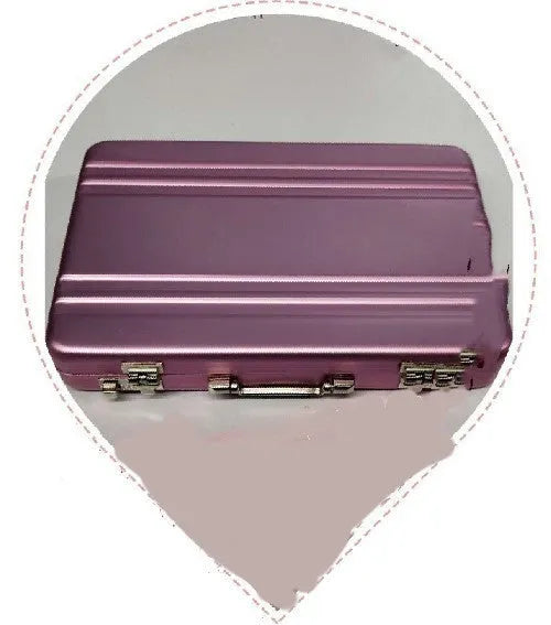 Slim aluminium alloy card holder in six colour options: red, blue, black, silver, pink, gold.