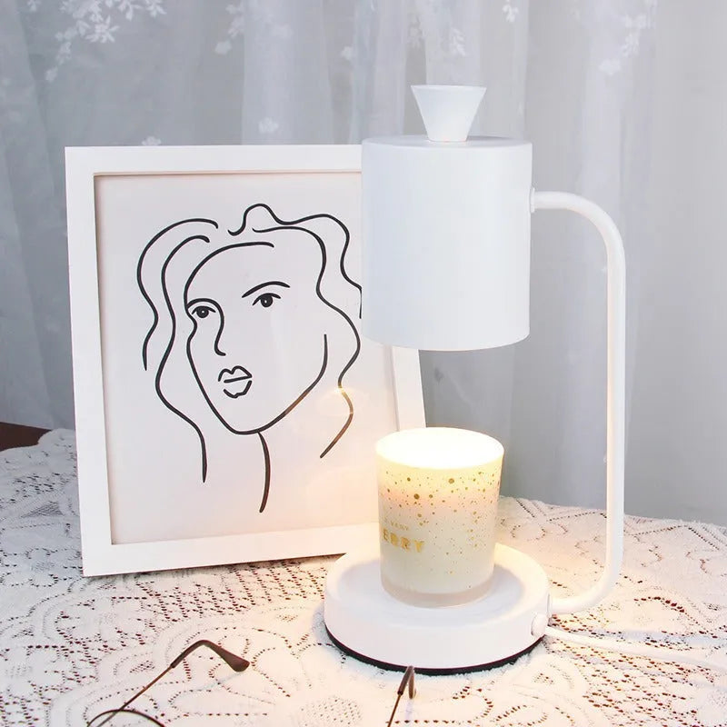 European style metal aromatherapy wax melting lamp with dimmer switch