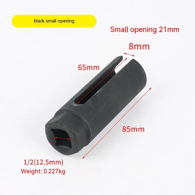 Black chromium vanadium steel oxygen sensor sleeve with 22mm diameter for vehicle sensor protection