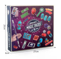 Purple and red plastic magic toy props for children aged 3-7 in a carton.